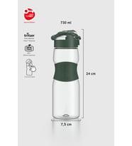 Renga Saga Silikon Detaylı 730 ml Tritan Matara 911033 Bej (Yeşil)