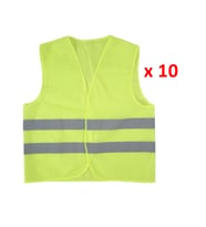 Yelek Reflektörlü Sarı 10 Lu Paket