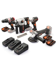 WORX WXKS5 WX354.9 + WX272.9 + WX380.9 + WX812.9 + WA3601 20V/2Ah Pro Kombo Set