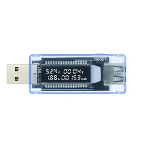 Keweisi Usb Voltmetre Ampermetre Usb Şarj Kapasitesi Test Cihazı
