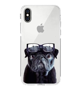 PrintiFy iPhone XS Max ile Uyumlu Köpek 3 Kamera Korumalı Şeffaf Kılıf