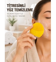 Şarjlı Silikon Yüz Temizleme Ve Cilt Bakım Cihazı Titreşimli Masaj Fırçası