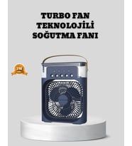 Mey İthalat® Sessiz Çalışan Turbo Fan Güçlü Hava Akışlı Masa Üstü Vantilatör
