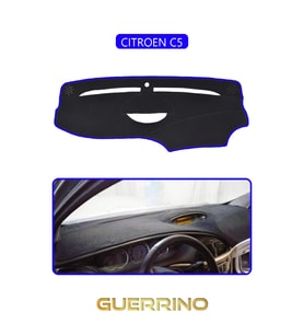 CITROEN C5TORPİDO KORUMA HALISI MAVİ KENAR
