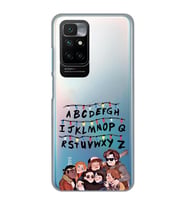 Redmi 10 2022 Uyumlu Stranger Things Desenli Şeffaf Telefon Kılıfı