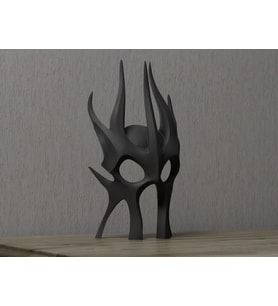 MAske Şeklinde Dekoratif Obje Doğal PLA  Malzeme 13CM