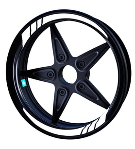 Moto GP Süt Beyaz İç Jant Şeridi Sticker Çınar Extreme