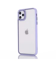 Ally iPhone 13 Pro 6.1inç Kılıf Parlak Renkli Çerçeveli Ultra Lüx TPU Silikon Kılıf-(5775) — Renk: Açık Mor