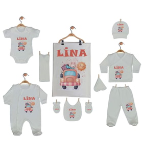 Pia Baby Gl 2206 10 Parça İsme Özel Hastane Çıkışı