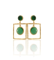 Kadir Jewellery 22 Ayar Altın Kaplama Kadın Sallantılı Küpe -El İşçiliği Ve Hipoalerjenik Küpe-E85