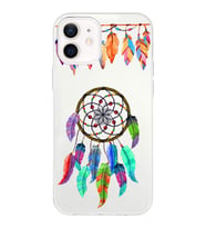 PrintiFy Apple  iPhone 12 Mini ile Uyumlu 1mm Slim Fit Nazar Boncuğu 6 Baskılı Şeffaf  Kılıf