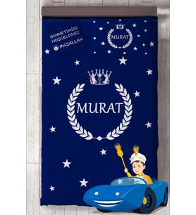MEKTA HOME İsim Yazdırılabilir Sünnet Yatak Örtüsü Takımı MKT-4022