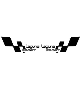 Laguna sport bayraklı sticker seti 2 adet