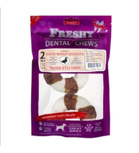 Freshy Duck Wrap Donuts Ördek Etli Simit Köpek Ödülü 6-8 Cm 2 Adet (STD)