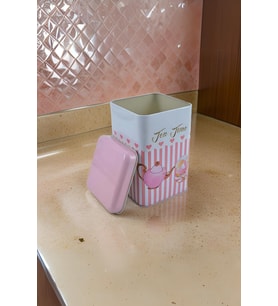 Kare Metal Saklama Kabı 11x11 Cm