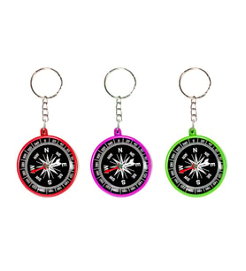 Anahtarlıklı Plastik Pusula (Pembe)