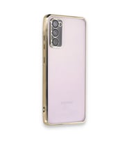 Samsung Galaxy S20 Fe Kılıf Kamera Korumalı Lensli Silikon - Gold