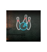 Bowling Topu ve Lobutu Şekilli Neon Tabela