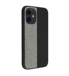 Coverzone iPhone 16 ile uyumlu K?l?f Karbon Fiber Desenli Double Color 2mm Kamera Koruma �?k?nt?l? ENIGMA iPhone 16 i�in K?l?f Navy White Gray