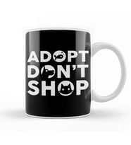 Cute Adopt Don t Shop Rescue Pet Owners & Lovers Kupa Bardak Porselen