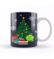 Mooncake Around The Christmas Tree Final Space Kupa Bardak Porselen