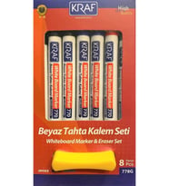 Beyaz Tahta Kalemi & Silgi Set 8 Li 778g