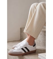 Retro Classic Süet Detaylı Günlük Unisex Siyah Sneaker, Zamansız Tasarım Yürüyüş Ayakkabısı