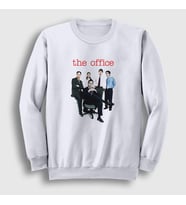 Presmono Unisex Beyaz Poster V2 Dizi The Office Sweatshirt 345883tt