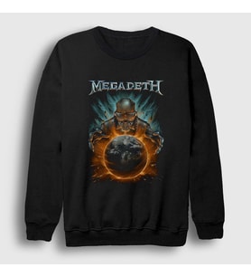 Presmono Unisex Siyah World Megadeth Sweatshirt 66277tt