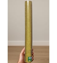 Sarı Simli Yapışkanlı Asetat 45x200 cm - 1 Adet