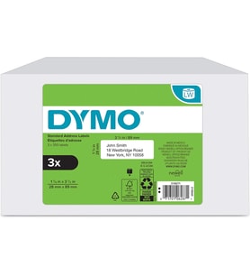 Dymo Labelwriter Etiket Yazıcıları Için Otantik Lw Posta Adresi Etiketleri, (1-1/8" X 3-1/2"), 6 Rul