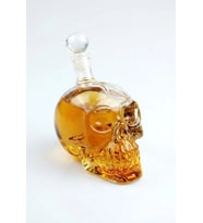 Crystal Head Kuru Kafa Cam Şişe Hediyelik Sürahi (350 ML)