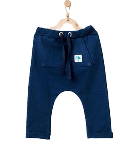 Andywawa Erkek Bebek Lacivert Tekli Pantolon AC21877R