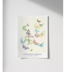 Çerçevesiz Poster Kamisaka Sekka Vintage Japon Kelebekler