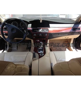 Meriç® Bmw 5 E60 / E61 Ön Torpido Kaplama Maun 8 Parça 2003-2009 (Maun)