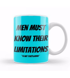 Clint Eastwood Quotes Gift   Vintage Retro Rainbow Style Kupa Bardak Porselen
