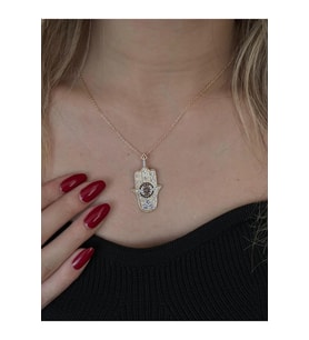 Özel Seri Hamsa Kolye Gold (Altın)