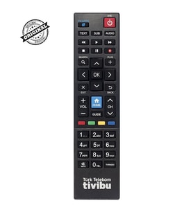 Tivibu Home+Tv Apps Tuşlu Uydu Alıcı Kumandası