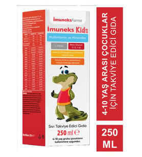 İmuneks Kids Multivitamin ve Mineraller Takviye Edici Gıda 250 ml