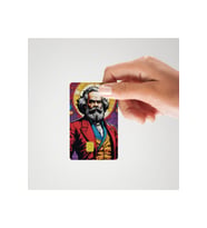 Karl Marx Parlak Kredi/Banka Kart Kaplama Sticker (Yüksek Kalite)