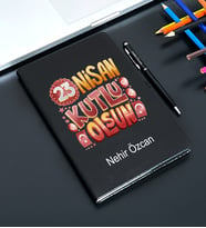 23 Nisan Tasarımlı Kişiye Defter Ve Kalem Seti