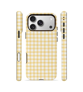 iPhone 17 Pro Max Vorian Çift Katmanlı MagSafe Kılıf Butter Gingham