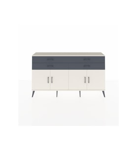 Arges Konsol 2 Raflı 4 Çekmeceli 8 Kapaklı 176x30x99 Aytaşı-Aytaşı/Antrasit