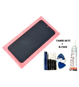 Tkgz Samsung Galaxy M30 (M305) Uyumlu Lcd Ekran Dokunmatik + B-7000 + Tamir Seti