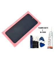 Tkgz Samsung Galaxy M30 (M305) Uyumlu Lcd Ekran Dokunmatik + B-7000 + Tamir Seti