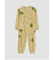 LCW Kids Haki Desenli Erkek Çocuk Pijama Takım