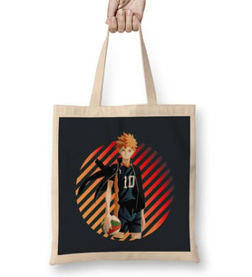 Shoyo Hinata Haikyu Bez Çanta Uzun Saplı