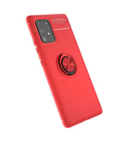 Galaxy A91 / S10 Lite Kılıf Range Yüzüklü Silikon - Kırmızı