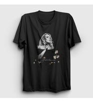 Presmono Unisex Siyah Concert Poster Müzik Adele T-Shirt 474173tt