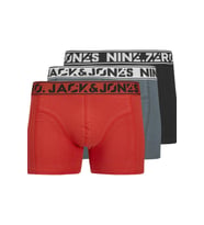 JACNINE.ZERO SOLID TRUNKS 3 PACK (Antrasit)
